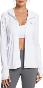 baleaf Women's Sun Protection Jacket Hoodie Clothing Lightweight Long Sleeve Sun Cover Up Shirt