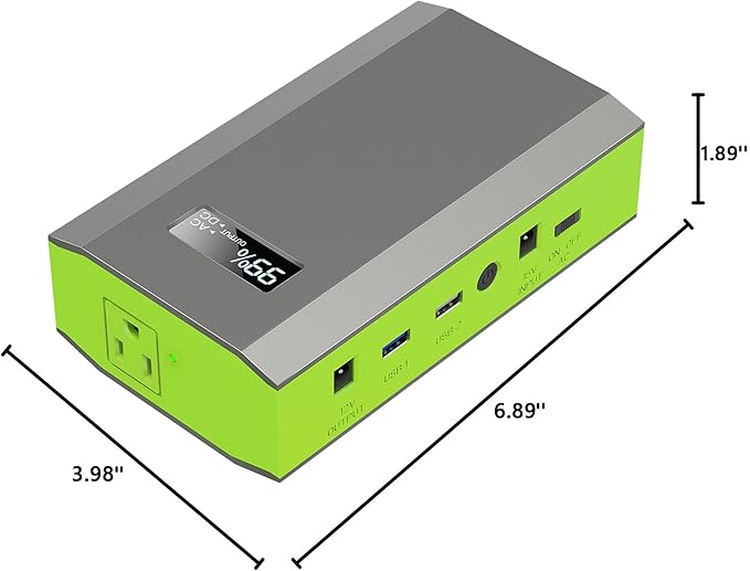 ZeroKor Portable Power Bank with AC Outlet, 110V Portable Laptop Battery Bank with Solar Charger Backup Power Source for Outdoor Smart Devices Tent Camping Backpacking Emergency
