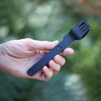 FULL WINDSOR - MAGWARE Magnetic Camping Cutlery Set - Travel Utensils for Camping, Cooking, and Outdoor Dining - Knife, Fork & Spoon - Portable Silverware with Pouch for Backpacking - Black (3 PCS)