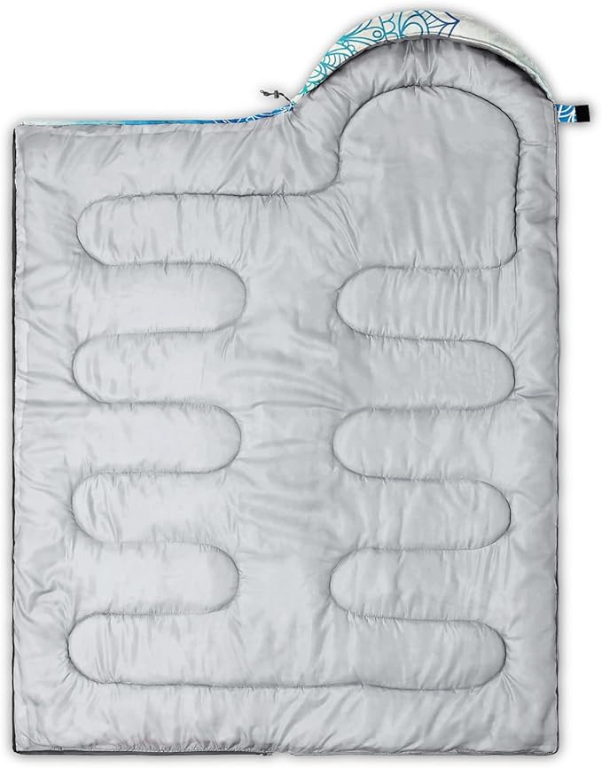 HOSIMA Cartoon Axolotl Sleeping Bags for Kids 10-12,Blue Cartoon Kids Sleeping Bags for Girls Boys,Compact Sleeping Bag for Camping Essentials and Hiking.