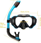 Snorkeling Set for Kids, Full Dry Snorkeling Mask Set for Adults, Anti-Fog Protection, Unisex,HD Panoramic View, Snorkeling Gear for Kids 4-14 Age