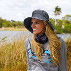 CAMOLAND Mens Fishing Hat Wide Large Brim Sun Hat with Outdoor UV Protection