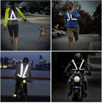 Reflective Vest Running Gear 3Pack, Adjustable Safety Vests High Visible Reflective Belt Straps