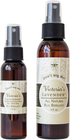 Victoria's Lavender Organic Don’t Bug Me Insect Spray DEET-Free, Made with Plant Based Essential Oils & Aloe Vera - Made in The USA - (2 Fl Oz Plus 4 Fl Oz)