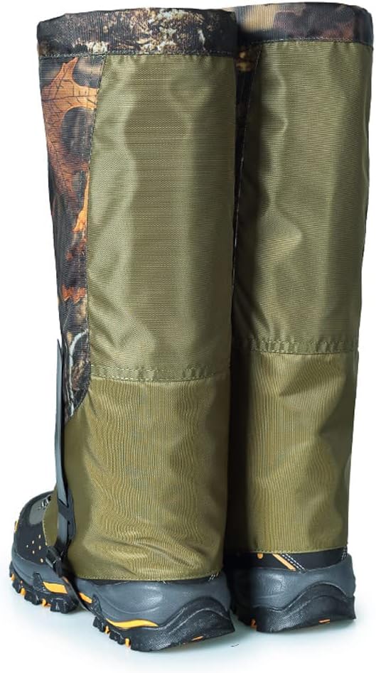 Camouflage Hiking Gaiters,Snake Gaiters For Men, Boot Gators Waterproof Shoe Leg Covers for Walking Climbing Hunting Trip