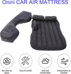 Inflatable Car Air Mattress Back Seat Bed with Air Pump,55 "x 35" Portable Thickened Car Travel Camping Sleeping Air Mattress Blow Up Bed for Car Universal SUV