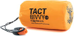Survival Frog Tact Bivvy 2.0 Emergency Sleeping Bag w/Stuff Sack, Carabiner, Survival Whistle, ParaTinder - Compact, Lightweight, Waterproof, Reusable, Thermal Bivy Sack Cover, Shelter Kit