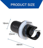 EVKILKJS 4 PCS Inflatable Kayak Boat Air Foot Pump H-R Adapter, Paddle Board Air Pump Hose Adapter HR Valve Adapter for Inflatables Kayak Air Valve Adapter