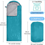 Macarrie 10 Pcs 0 Degree Camping Sleeping Bags Bulk for Adults Cold Weather 4 Season Warm Sleeping Bag with Compression Sack for Homeless Donation Shelter Emergency Hiking