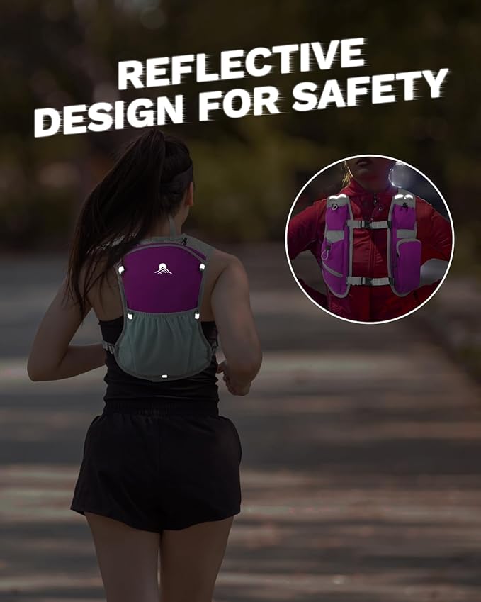 Running Vest for Women and Men, Hydration Running Backpack, Runners Vest, Hydration Vest for Walking, Marathon, Hiking