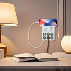 OSKOS 6 Outlets Wall Outlet with 2.4A USB Charger (1A1C), 1000J Surge Protector, Wall Tap, 15A/120V/1800W, Swivel Safety Cover, UL Listed