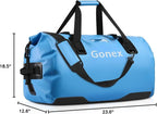 Gonex 40L 60L 80L Extra Large Waterproof Duffle Travel Dry Duffel Bag Heavy Duty Bag with Durable Straps & Handles for Kayaking Paddleboarding Boating Rafting Fishing