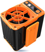 Portable Waist Fan Rechargeable, 10000mAh Personal Shirt Fans, 4 Speeds 10000RPM Clip Belt Fan, Hands-Free Neck Fan for Camping, Jobsite, Outdoor Work - Up to 48H Cooling