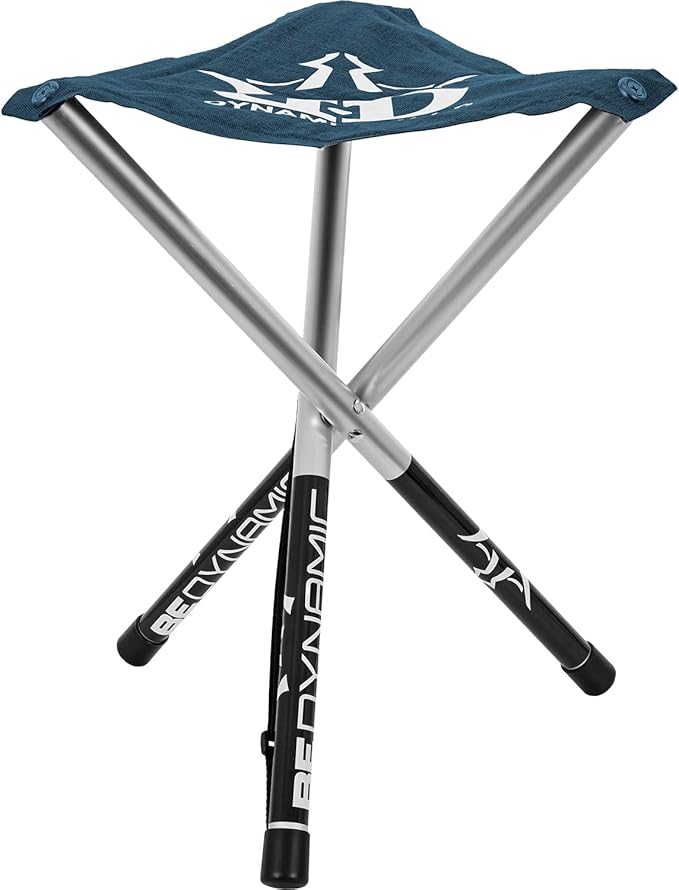 Dynamic Discs Folding Stool | Portable & Collapsible Stool for Disc Golf and More | Fits in Frisbee Golf Bags and Backpacks (Midnight Blue)