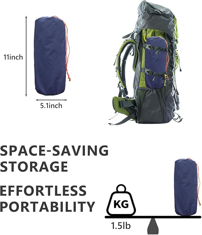 Camping Sleeping Pad - Ultralight Sleeping Mat with Pillow Built in Foot Pump Inflation Sleeping Pad for Hiking Traveling Camping Mountaineering Cycling