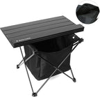 ROCK CLOUD Portable Camping Table Ultralight Aluminum Camp Table with Storage Bag Folding Beach Table for Camping Hiking Backpacking Outdoor Picnic, Size M