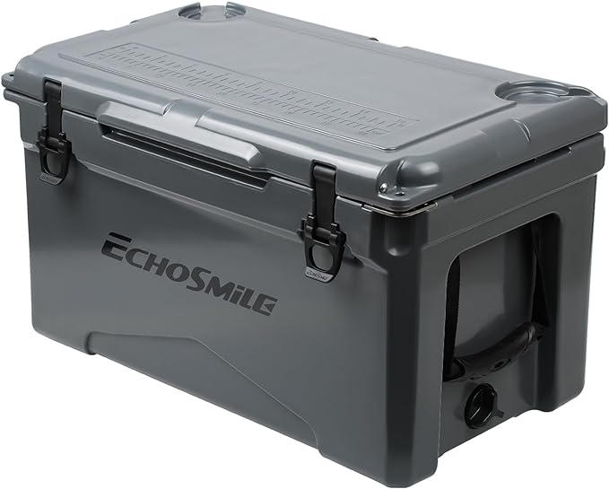 EchoSmile 25/30/35/40/60/75 Quart Rotomolded Cooler, Built to Stand up to The Rigors of The Journey