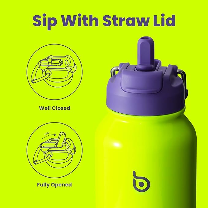 BOTTLE BOTTLE 40 oz sports water bottle stainless steel insulated water bottle with straw and pills holder