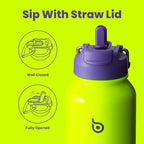 BOTTLE BOTTLE 40 oz sports water bottle stainless steel insulated water bottle with straw and pills holder