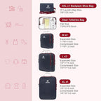 Lightweight Compression Packing Cubes for Suitcases, Compressible Expandable Travel Packing Organizer with Clear Toiletries and Backpack Bag, Travel Essentials for Carry on Luggage 7 Set