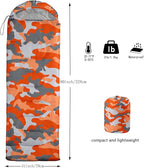 Sleeping Bags for Adults and Kids Backpacking Camping Sleeping Bags for Girls and Boys Lightweight Waterproof Cold/Warm Sleeping Bag for All Season