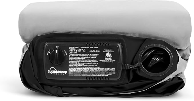 SoundAsleep Products Dream Series Luxury Air Mattress, ComfortCoil Technology, Built-in High Capacity Pump for Home, Camping- Double Height, Adjustable, Inflatable Blow Up, Portable - King Size