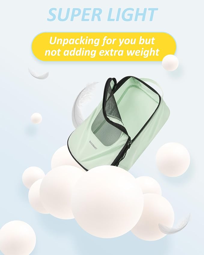 BAGSMART Compression Packing Cubes for Travel, 6 Set/5 Set/4 Set, Compression Suitcase Organizer Bags Set for Suitcases Travel Essentials, Lightweight Packing Organizers