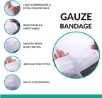 D&H Medical Pack of 24 Gauze Bandage Roll 4 Inches x 4 Yards - Medical Gauze Wrap for Wounds Care - Easy to Use Cotton Gauze Rolls for Hand Wrap Dressing Ankles & Knees