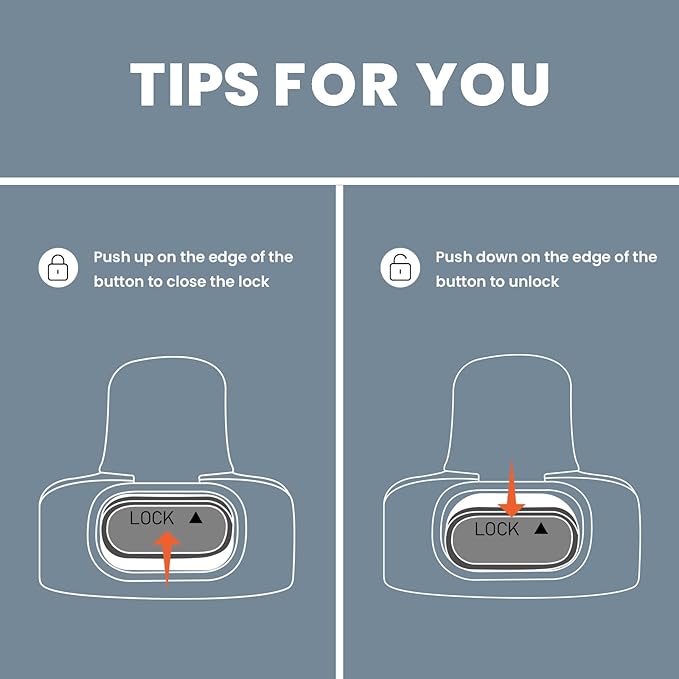 BOTTLE BOTTLE Insulated Water Bottle 24 oz with Handle and Flip Tops Lids Stainless Steel Water Bottle Push Button Lid Leak proof Portable for Running Travel Sports Hiking blue