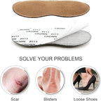 Dr.Foot Heel Grips for Men and Women, Self-Adhesive Heel Cushion Inserts Prevent Heel Slipping, Rubbing, Blisters, Foot Pain, and Improve Shoe Fit - 2pairs(Brown)