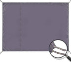 REDCAMP Large Waterproof Camping Tarp Lightweight, Multifunctional Insulated Tent Footprint for Camping Hiking Backpacking, Grey 106"x83"