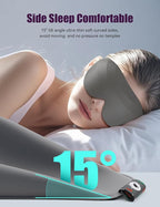 Sleep Mask for Side Sleeper Women Men, EVA BELLE Eye Mask for Sleeping Light Blocking, 3D Sleeping Mask Blackout, Soft Breathable Eye Shade Cover with Adjustable Elastic Strap for Travel Home Nap Rest