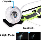 LED Reflective Running Vest with Front Light,Running Lights for Runners,Reflective Running Gear for Men/Women Running,Cycling or Walking, High Visibility Warning LED Lights