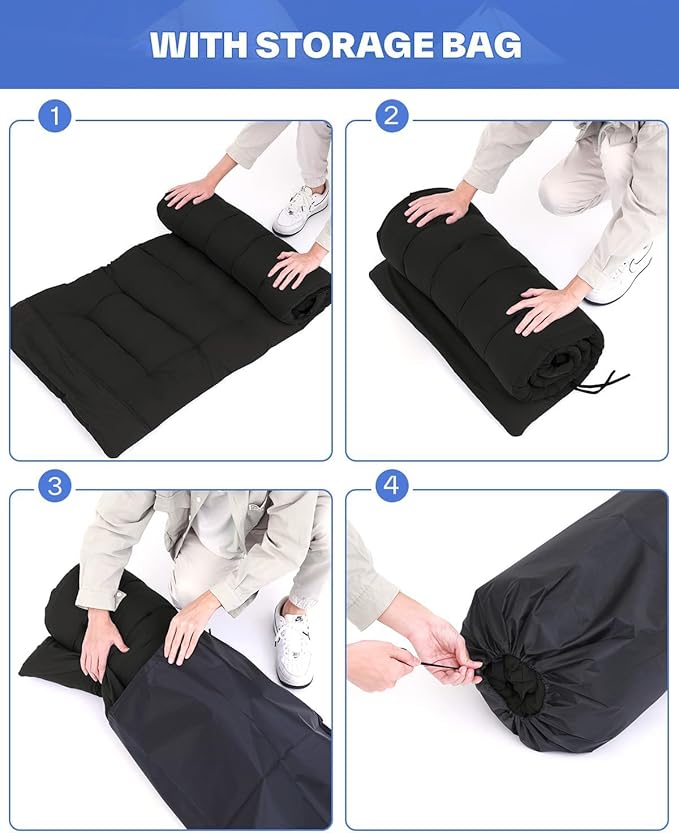 Sportneer Camping Cots for Adults: 1200D Double Layer Oxford Camping Cot with 2 Side Pockets - Heavy-Duty Comfort Cot Bed for Camping Travel Tent Day Outdoor & Home Guest, Ease of Setup