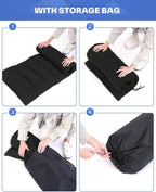 Sportneer Camping Cots for Adults: 1200D Double Layer Oxford Camping Cot with 2 Side Pockets - Heavy-Duty Comfort Cot Bed for Camping Travel Tent Day Outdoor & Home Guest, Ease of Setup