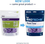 Flents Protechs Foam Ear Plugs, 70 Pair for Sleeping, Snoring, Loud Noise, Traveling, Concerts, Construction, Studying, Work, Shooting, NRR 33, Noise Cancelling, Disposable Purple, Made in the USA