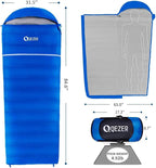 Down Sleeping Bag for Adults, 600 Fill Power, Ultralight & Compact with Compression Sack for Backpacking, Camping, Hiking