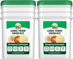 Long Term Food Supply Kit | 75g+ Daily Protein & 1,800+ Calories Per Day | Premium Survival Food 25 Year Shelf Life | Prepper Supplies Freeze Dried Meals