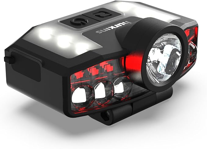 Orcap 2025 Edition – 120° Wide Beam Headlamp & Cap Light, 1000 Lumens, 4 Light Modes (White & Red), USB-C Rechargeable, IPX5 Waterproof, Lightweight LED for Camping, Work, Running