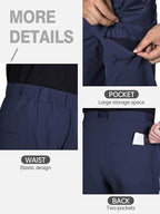 FREE SOLDIER Men's Outdoor Cargo Hiking Pants with Belt Lightweight Waterproof Quick Dry Tactical Pants Nylon Spandex