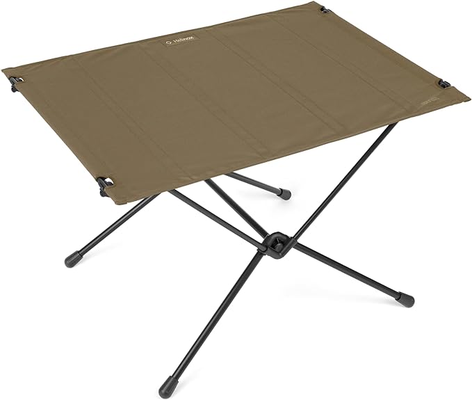Helinox Table One Hard Top Lightweight, Collapsible, Portable, Outdoor Camping Table, Large - 29.5 x 22.5 Inches, Coyote Tan