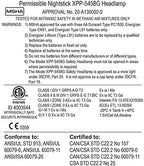 Nightstick XPP-5458G Intrinsically Safe Permissible Dual-Light Multi-Function Headlamp, Green