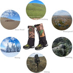 Camouflage Hiking Gaiters,Snake Gaiters For Men, Boot Gators Waterproof Shoe Leg Covers for Walking Climbing Hunting Trip