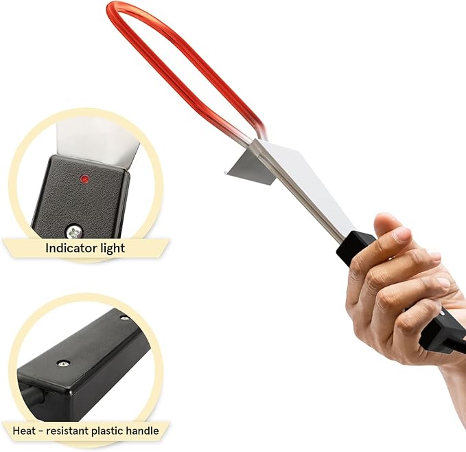 600W Electric Charcoal Starter Fire Lighter with Power Indicator Light for BBQ Grill Smoker Fireplace, Firepit, Stove - Quickly Ignite Coals Briquettes - 29 Inch Power Cord