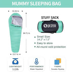 Down Sleeping Bag for Adults 0°F 10°F 15°F 20°F Backpacking Sleeping Bag for Cold Weather with Compression Sack