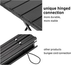 ROCK CLOUD Portable Camping Table Ultralight Aluminum Camp Table Folding Beach Table for Camping Hiking Backpacking Outdoor Picnic