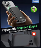 for Magsafe Battery Pack, 10000mAh Magnetic Portable Charger with USB-C 20W Fast Charging, Slim & Lightweight Wireless Power Bank for iPhone Air/17/16/15/14/13 Series, for Travel Cruise Essentials