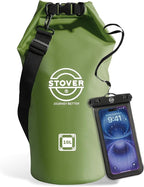 STOVER 5/10/25/30/40/55L Waterproof Backpack- Floating Dry Bag for Kayaking, Travel, Beach, Hiking, & Camping, Men/Women