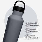Corkcicle Sport Canteen - Keeps Drinks Cold 25 Hours - Stainless Steel Water Bottle - Triple-Insulated - Spill-Proof - Summer Drinkware Gift - Keeps Drinks Ice Cold - 20 oz - Hammerhead