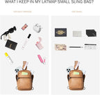 3L SMALL Sling Bag Fanny Packs For Women Men Mini Crossbody Chest Belt Travel Bag Purse Handbag Faux Leather Fashion Cute Light Grey